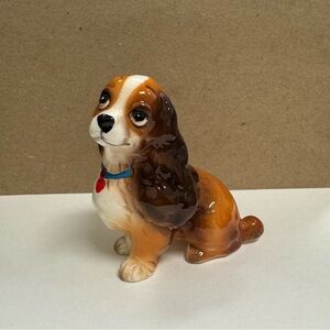 Vintage Collectible Ceramic Disney Figurine | Lady and the Tramp